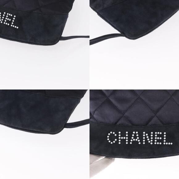 Chanel Matelasse Backpack Satin Navy CC - Picture 5 of 7